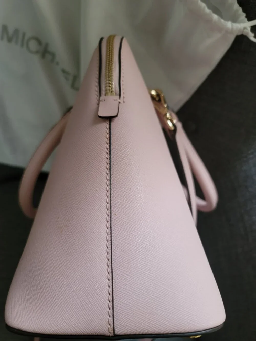 Michael Kors Cindy Large Dome Satchel (Blossom Pink)